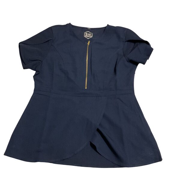 UniformsWorld Navy Blue Scrub Top & Pants Set 518 GTK - Picture 2 of 14